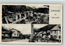 69488 W6943 Löhrbach , Kr Bergstraße - Ortsansichten Gasthaus Pension Zum Odenwald Terrasse 3-Bildaufnahme