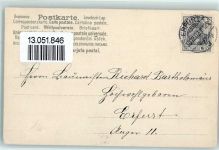 Neujahr Amor als Briefträger Blumenkarre Rosenduft AK Duftkarte 1902 Lithographie