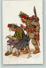 Hessische Trachten Nr. 20 - Kinder in Uniform - Brief lesen Beithan, E. 1918
