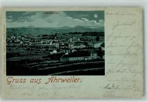 53474 W5483 Ahrweiler 1898 Lithographie / Mondschein Gruss aus - Ottmar Zieher