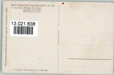sign Segantini - Mittag in den Alpen - Hirtin - Bruckmann Bildkarte Nr. 30 AK Schaf