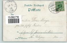 10115 O1020 Friedrichshain Gebrauchsspuren Gruss aus - Litho - Kriegerdenkmal, Kunstverlag Goldiner