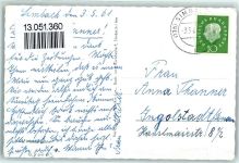 84359 W8346 Simbach a. Inn - Landesgrenze Simbach-Braunau Neue Innbrücke Grenzschranke Oldtimmer