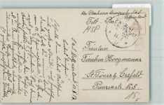 MSP Nr. 23 Datum: 14.1.1917 S.M.S. Ostfriesland Bild: Matrosenliebe Marineschiffspoststempel