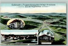 92655 W8484 Grafenwöhr - Vogelschau Truppenübungsplatz d. II. Bayr. Armeekpros Komandantur Garnisionsbauamt