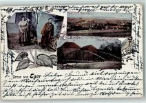 1903 - Gruss aus - Trachten, Egerbrücke AK Böhmen / Mähren