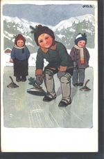sign. P.O. Engelhard AK Curling 1917