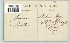 95160 Montmorency 1910 - Frau reitet auf einem Esel, Le plus entete nest pas celui qu`on pense