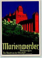 Marienwerder Kwidzyn Künstlerkarte sing Beyer