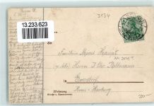 29468 W3134 Bergen Dumme 1912 Gebrauchsspuren