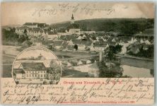 92660 W8482 Neustadt a.d.Waldnaab 1902 - Gasthaus zur Eisenbahn Pfarrkirche St. Georg