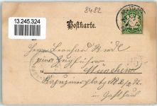 92660 W8482 Neustadt a.d.Waldnaab 1902 - Gasthaus zur Eisenbahn Pfarrkirche St. Georg