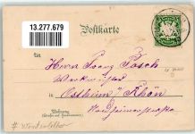 W8900 Augsburg , Bay Rotes Tor Gebr. Metz 19022 Winterlitho Lithographie / Mondschein