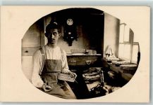 Beruf Bürstenmacher AK Blinde 1918 Privatfoto AK