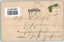 84130 W8312 Dingolfing 1897 - Knaben-Schulhaus Hohe Brücke Marienplatz