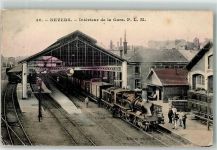 58000 Nevers 1908 - Bahnhof Eisenbahn Dampflokomotive