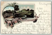35085 W3557 Frauenberg , Kr Marburg a d Lahn 1897 Lithographie Gasthaus Heuser