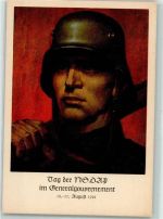 Krakau Kraków Ein Jahr NSDAP + SST Propaganda WK II Sonderstempel