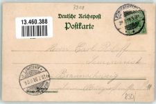 38154 W3308 Königslutter am Elm 1898 Lithographie Hotel Lutterspring Ball- und Concertsaal