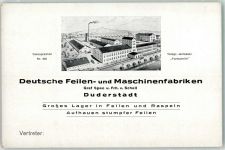 37115 W3408 Duderstadt , Niedersachs KEINE AK Deutsche Feilen- und Maschinenfabriken Graf Spee und Frh. v. Schell Geschäftskorrespondenz