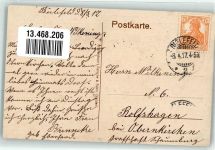 32049 W4900 Herford 1917 - Kurfürsten-Straße Litfaßsäule Villen