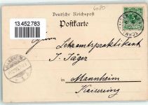 98574 O6080 Schmalkalden 1896 Lithographie Schloß Wilhelmsburg Rathaus Kirche Waldhaus