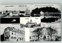 95168 W8688 Marktleuthen 1917 - Rathaus Kirche Schirmer's Haus Schulhaus