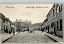 39606 O3540 Osterburg Altmark 1906 - Großer Markt Kgl. Lehrer-Seminar