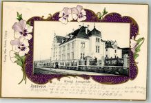 04741 O7304 Roßwein 1904 Prägedruck Passepartout Kgl. Amtsgericht