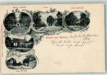 29471 W3136 Gartow , Elbe 1906 - Schloßansichten Spring mit Post Dorfstraße