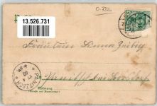 04703 O7320 Leisnig 1903 Lithographie Kaserne Postamt