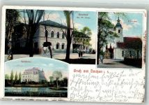 04574 O7203 Deutzen 1912 - Gasthaus Genze Kirche Schloß