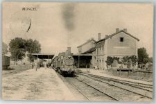88630 Moncel-sur-Vair 1916 - Bahnhof Eisenbahn Dampflokomotive Feldpost WK I Bayr.Landw.Inf.Rgt.