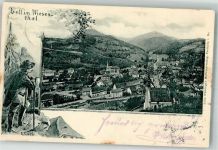 79669 W7863 Zell im Wiesental 1900 - Wanderer Wiesental sign. Gagg