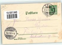 79669 W7863 Zell im Wiesental 1900 - Wanderer Wiesental sign. Gagg