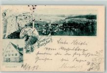 73072 W7322 Donzdorf 1898 - Ruine Schafpfenschloss Gasthaus Zum Stern