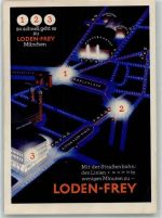 W8000 München Loden-Frey Sportkleidung Informationskarte Werbung Mode KEINE AK