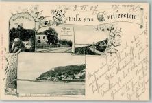 3422 Greifenstein - Burg Ruine Gasthaus zum schwarzen Bären Donau