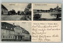 15320 O1214 Wulkow b Seelow 1914 - Dorfstrasse Dorfteich Schloss