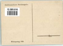 W8240 Berchtesgaden Sparbuch Werbung Weltspartag Sparkasse 1926