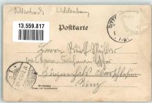 Dittersbach 1899 Foto AK Brauerei Bahnhof Schloss Neuhaus Ort lt. Stempel