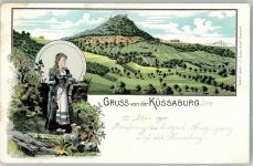 79790 W7897 Küssaburg Lithographie Elsbeth von Küssburg Küssaburg