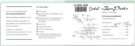51709 W5277 Marienheide Klapp AK Hotel Zur Post