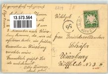 97461 W8729 Hofheim , Unterfr 1910 - Amtsgerichtstraße