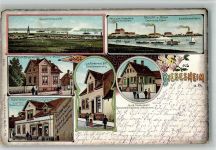 64584 W6083 Biebesheim am Rhein 1916 BOAKC Lithographie Grossherzgl. Bürgermeisterei Post Rheinische Zuckerfabrik Kartoffelmehlfabrik Zigarren-Großhandlung Geipert