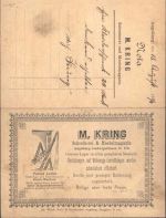 W8900 Augsburg , Bay M. Kring Schreinerei und Moebelmagazin Werbung Möbel Klapp AK
