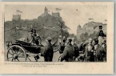 W1000 Berlin Mitte König Victor Emanuel III in Berlin 1902 Adel Italien 1902 Künstlerkarte