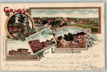 25551 W2214 Lockstedt , Holst 1900 Lithographie Lockstedter Lager Verwaltung Post Bahnhof Wache Denkmal Generalsbaracke