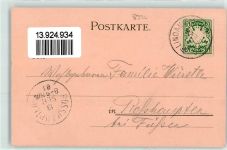 W8990 Lindau Bodensee vermenschlicht Gruss aus Frosch 1901 Lithographie