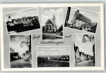 75438 W7134 Knittlingen - Gruß Kirche Straße Gasthaus